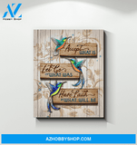 Hummingbird - Accept What Is - Canvas Wall Art
