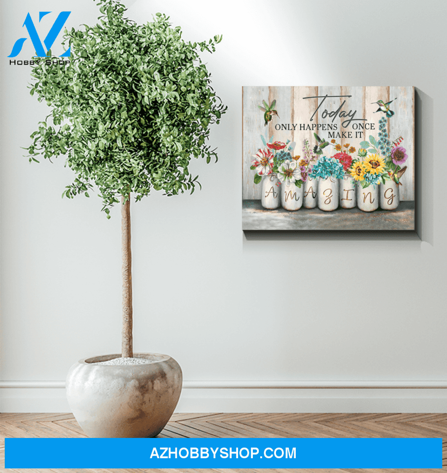 Hummingbird Amazing Canvas Wall Art