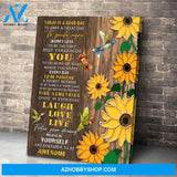 Hummingbird Awesome Canvas Wall Art