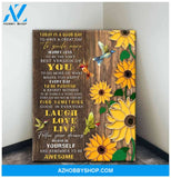 Hummingbird Awesome Canvas Wall Art