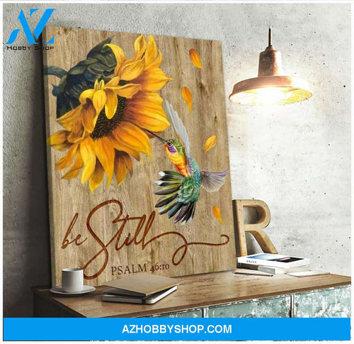 Hummingbird Be Still Canvas Wall Art