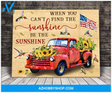 Hummingbird Be The Sunshine Canvas Wall Art