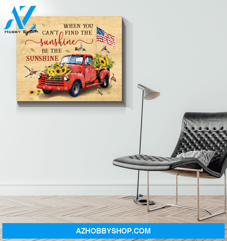 Hummingbird Be The Sunshine Canvas Wall Art
