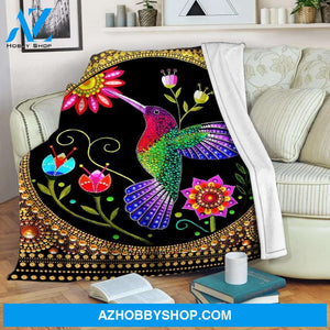 Hummingbird Beauty Fleece Blanket