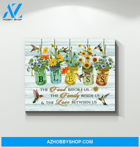 Hummingbird Bless Canvas Wall Art