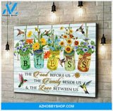 Hummingbird Bless Canvas Wall Art