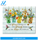 Hummingbird Bless Canvas Wall Art