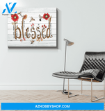 Hummingbird Blessed Canvas Wall Art