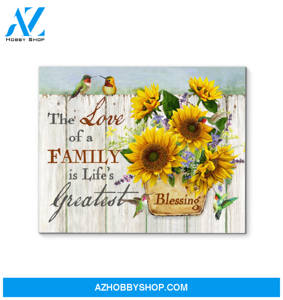 Hummingbird Blessing Canvas Wall Art