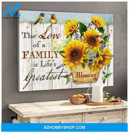 Hummingbird Blessing Canvas Wall Art