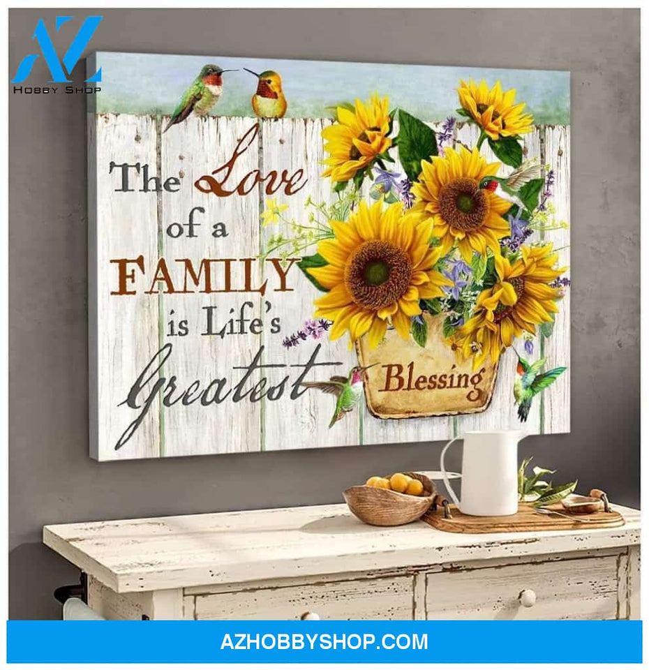 Hummingbird Blessing Canvas Wall Art