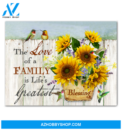 Hummingbird Blessing Canvas Wall Art