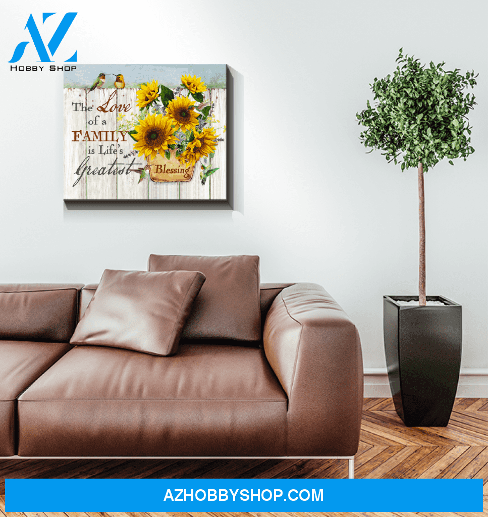 Hummingbird Blessing Canvas Wall Art