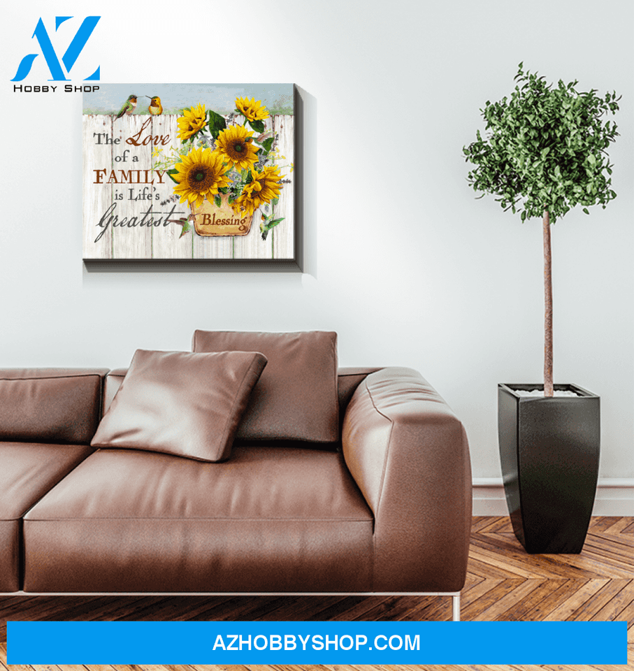 Hummingbird Blessing Canvas Wall Art