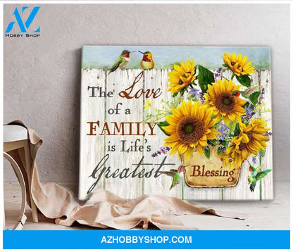Hummingbird Blessing Canvas Wall Art