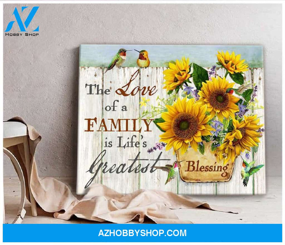 Hummingbird Blessing Canvas Wall Art