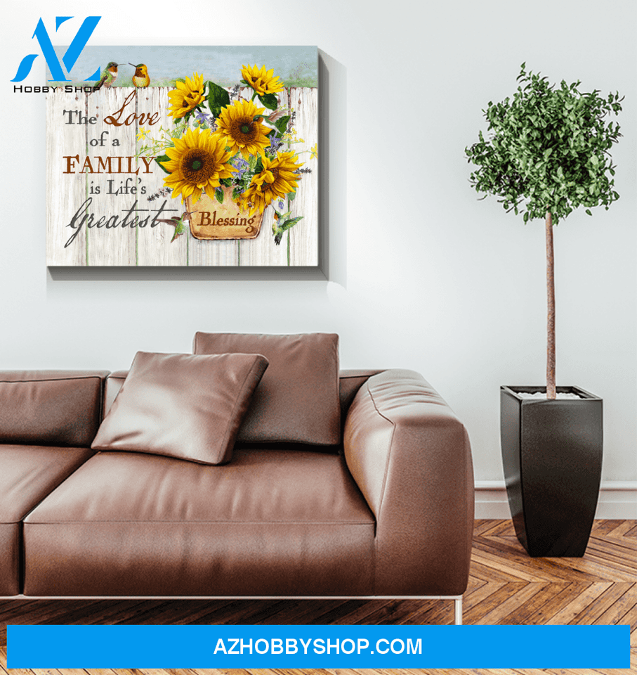 Hummingbird Blessing Canvas Wall Art