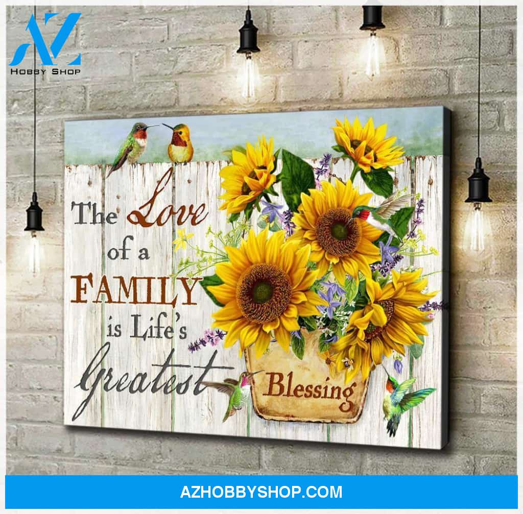 Hummingbird Blessing Canvas Wall Art