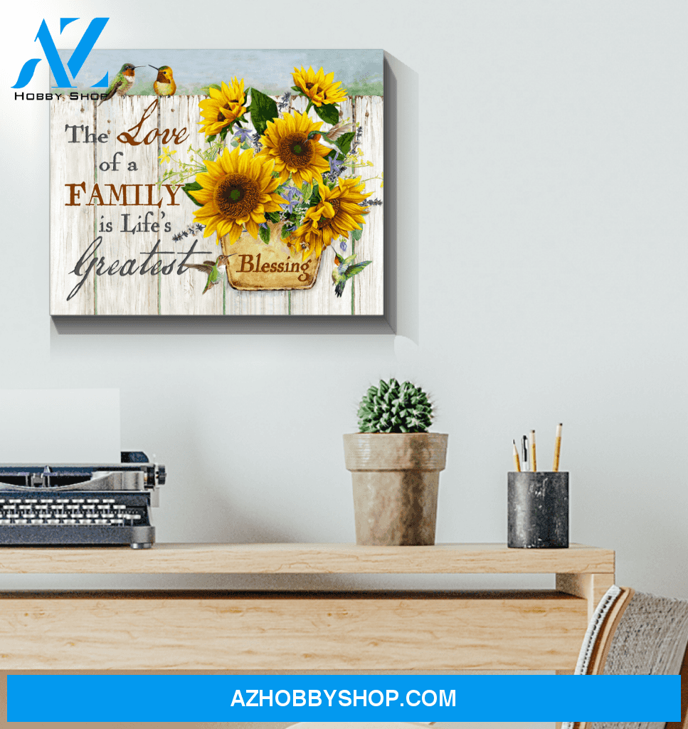 Hummingbird Blessing Canvas Wall Art