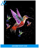 Hummingbird blink blink art poster