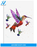 Hummingbird blink blink art poster