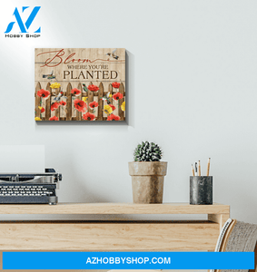 Hummingbird Bloom Canvas Wall Art