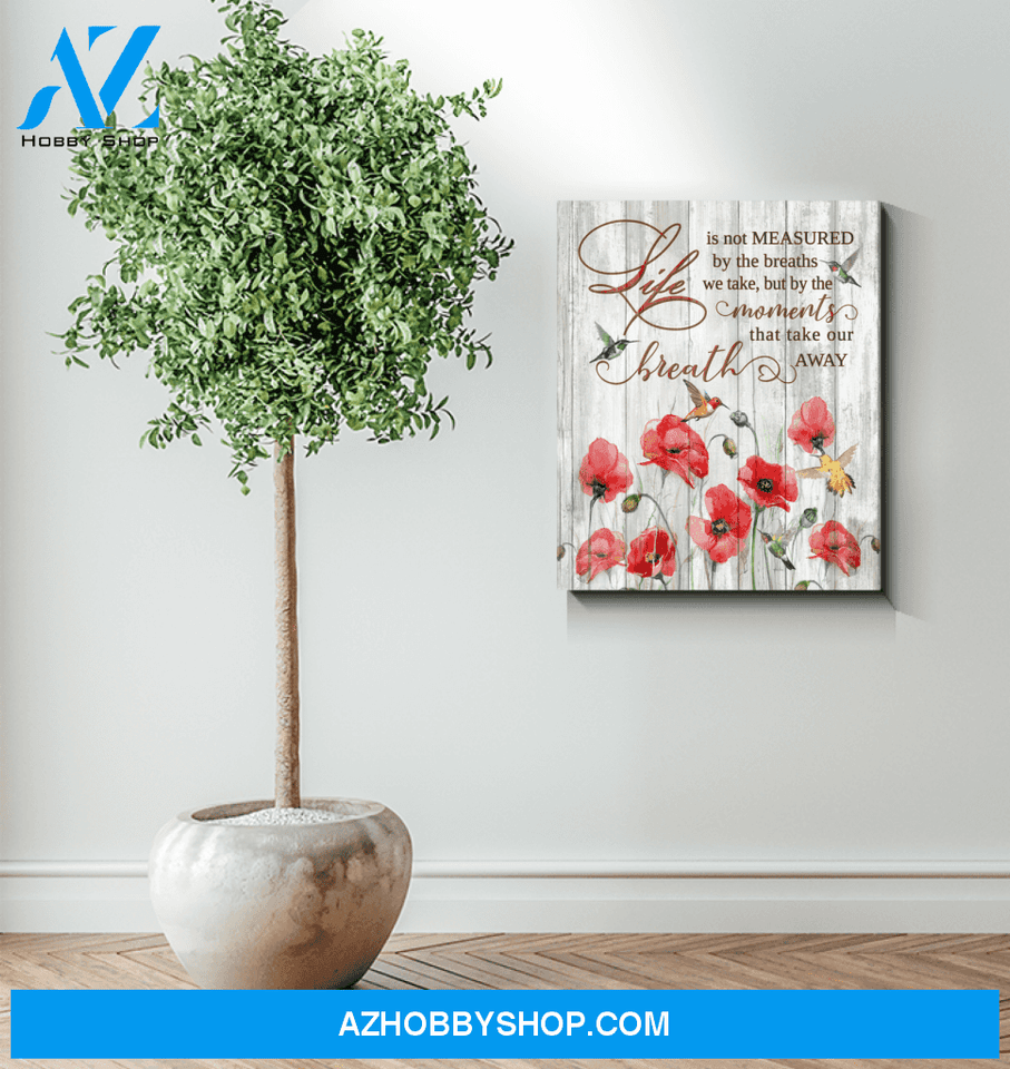 Hummingbird Breath Away Canvas Wall Art