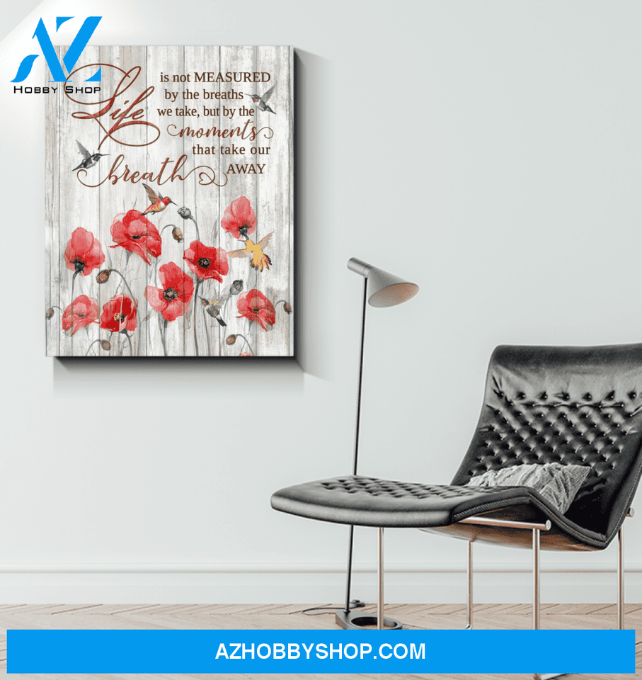 Hummingbird Breath Away Canvas Wall Art