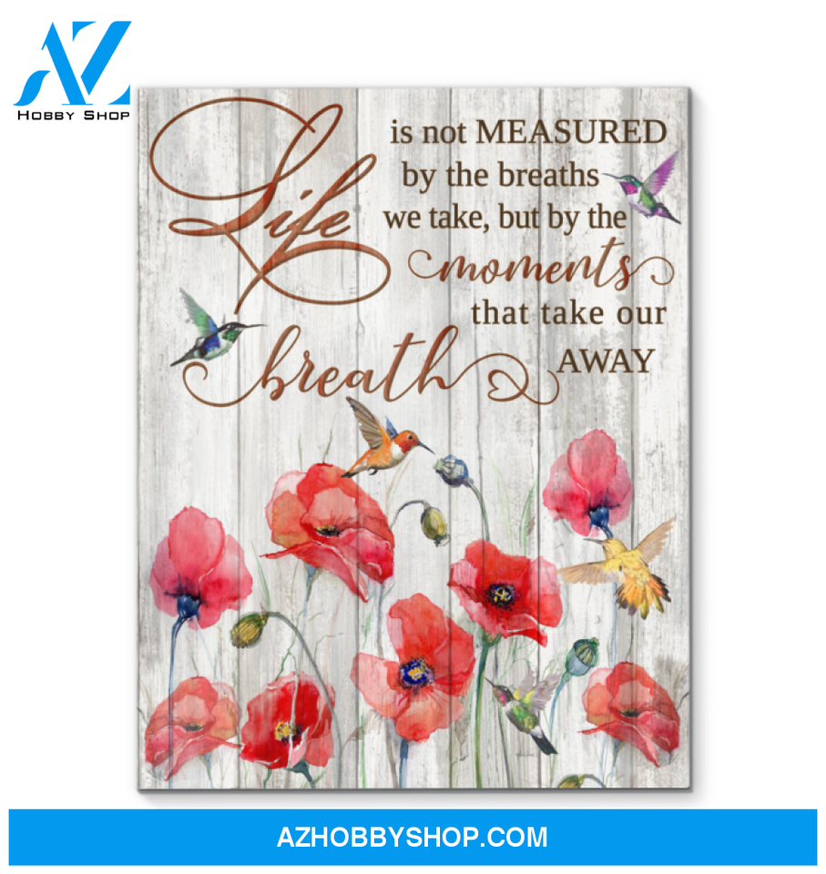 Hummingbird Breath Away Canvas Wall Art