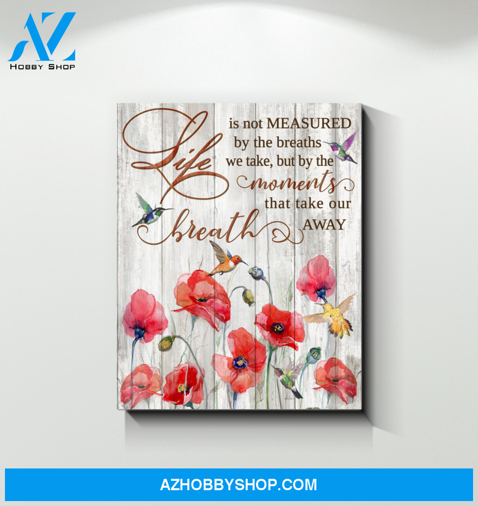 Hummingbird Breath Away Canvas Wall Art