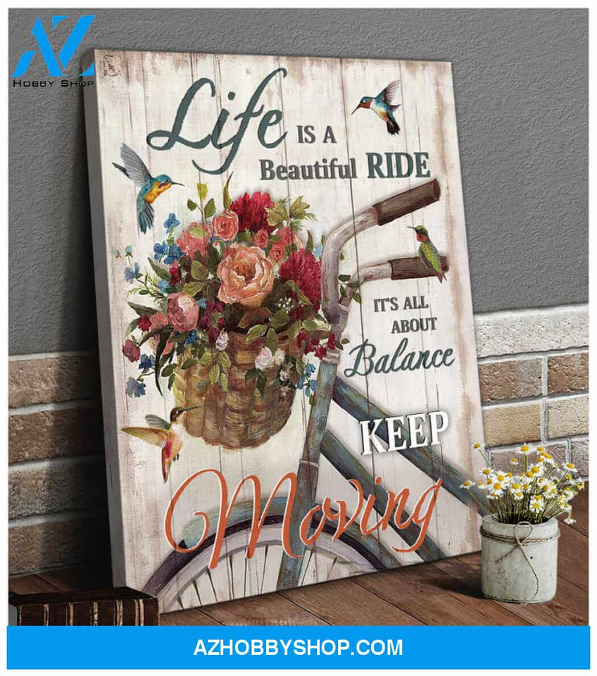 Hummingbird Canvas Beautiful Ride Wall Art Decor