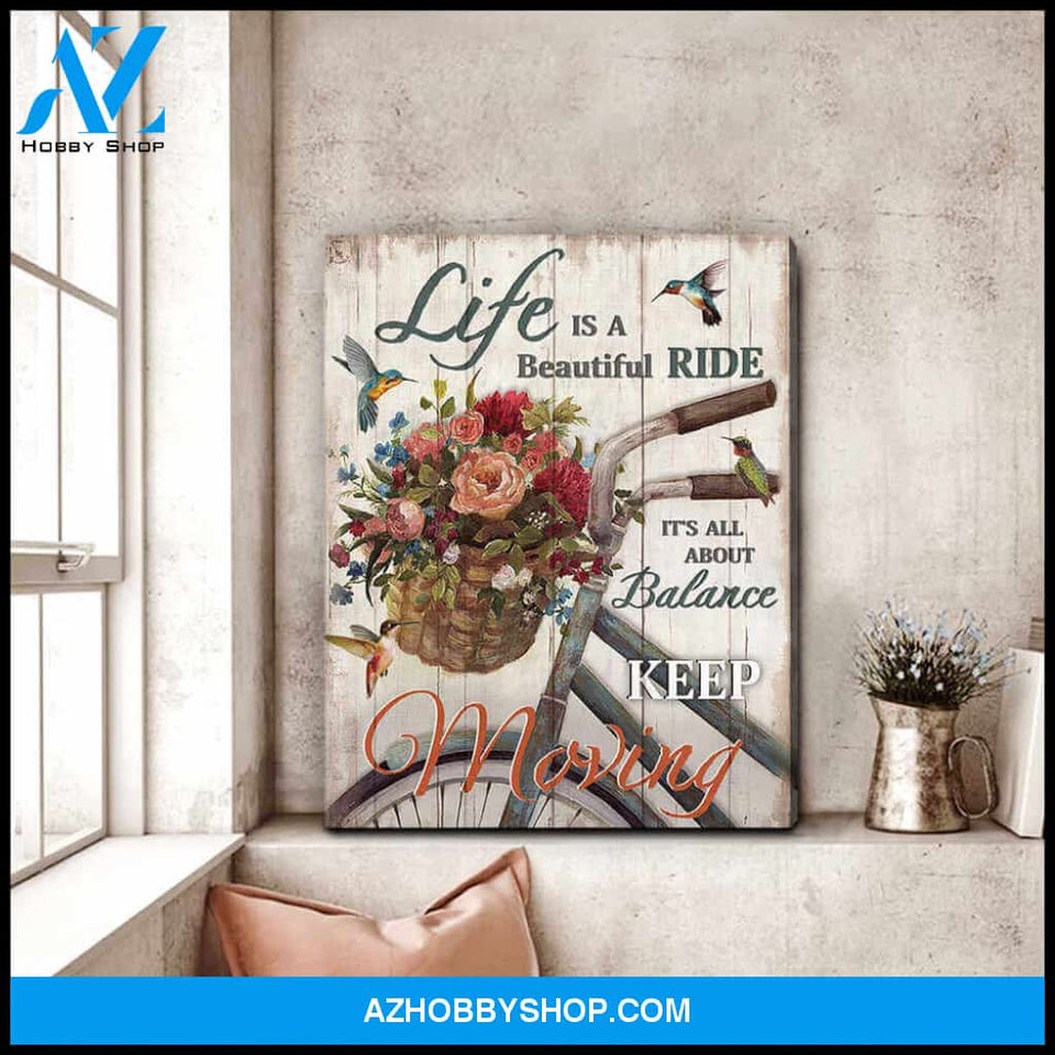 Hummingbird Canvas Beautiful Ride Wall Art Decor