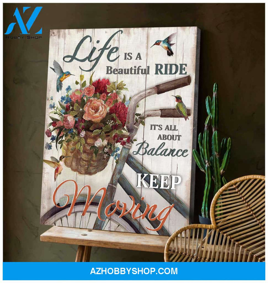 Hummingbird Canvas Beautiful Ride Wall Art Decor