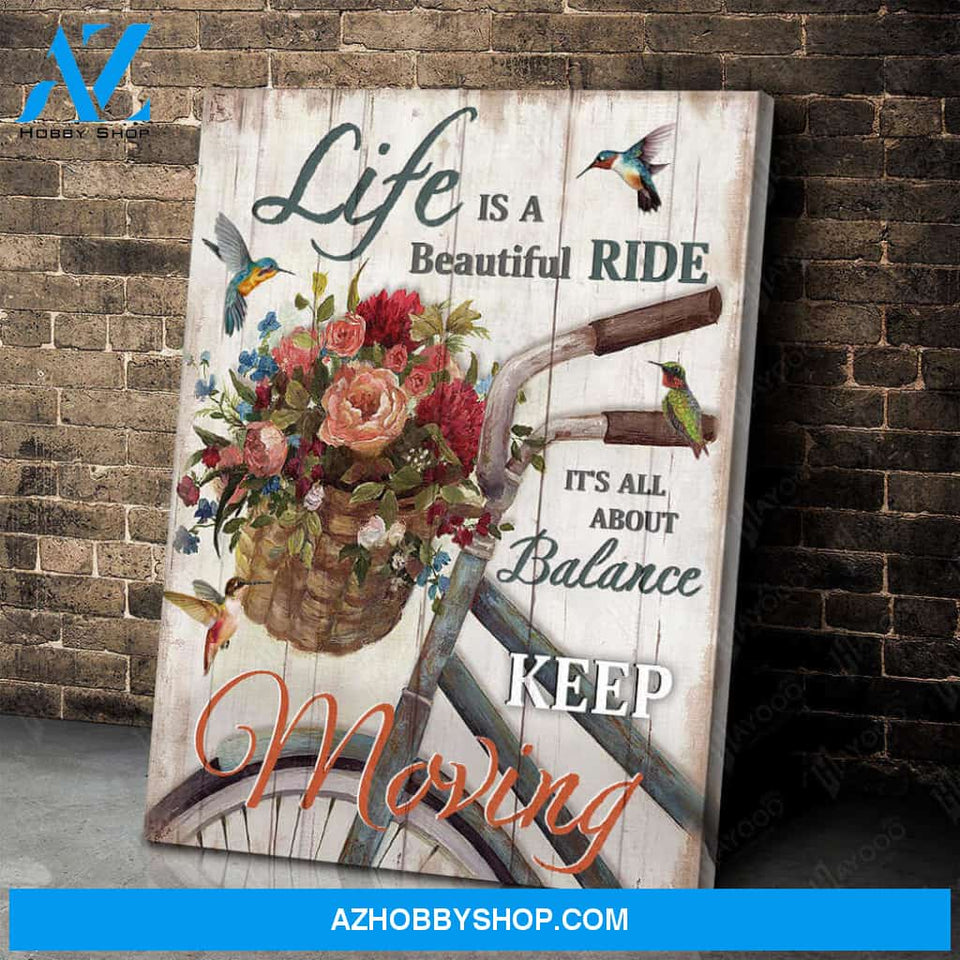 Hummingbird Canvas Beautiful Ride Wall Art Decor