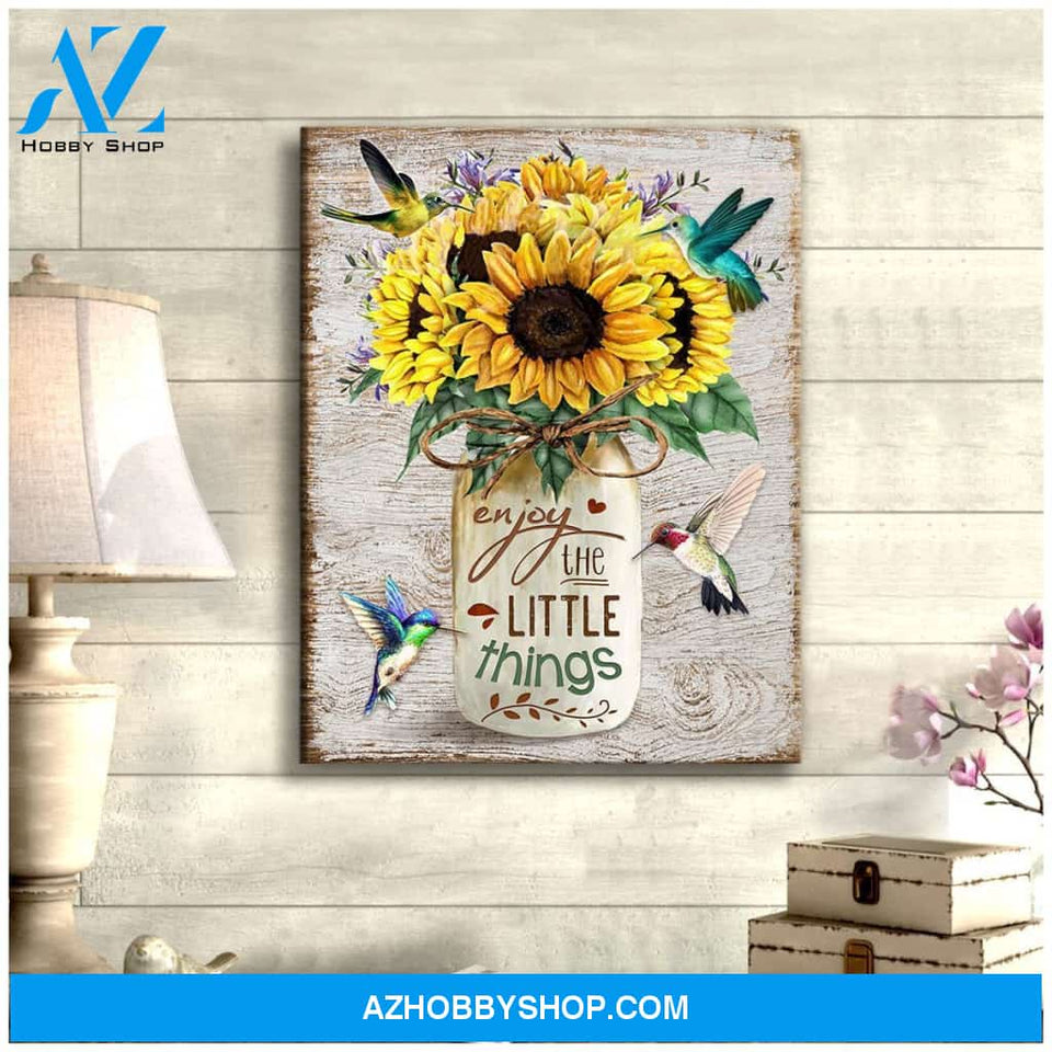 Hummingbird Canvas - Hanging Art Above Sofa