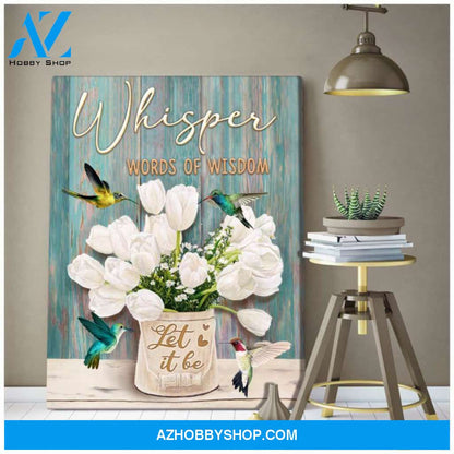 Hummingbird Canvas -Hanging Art For Living Room