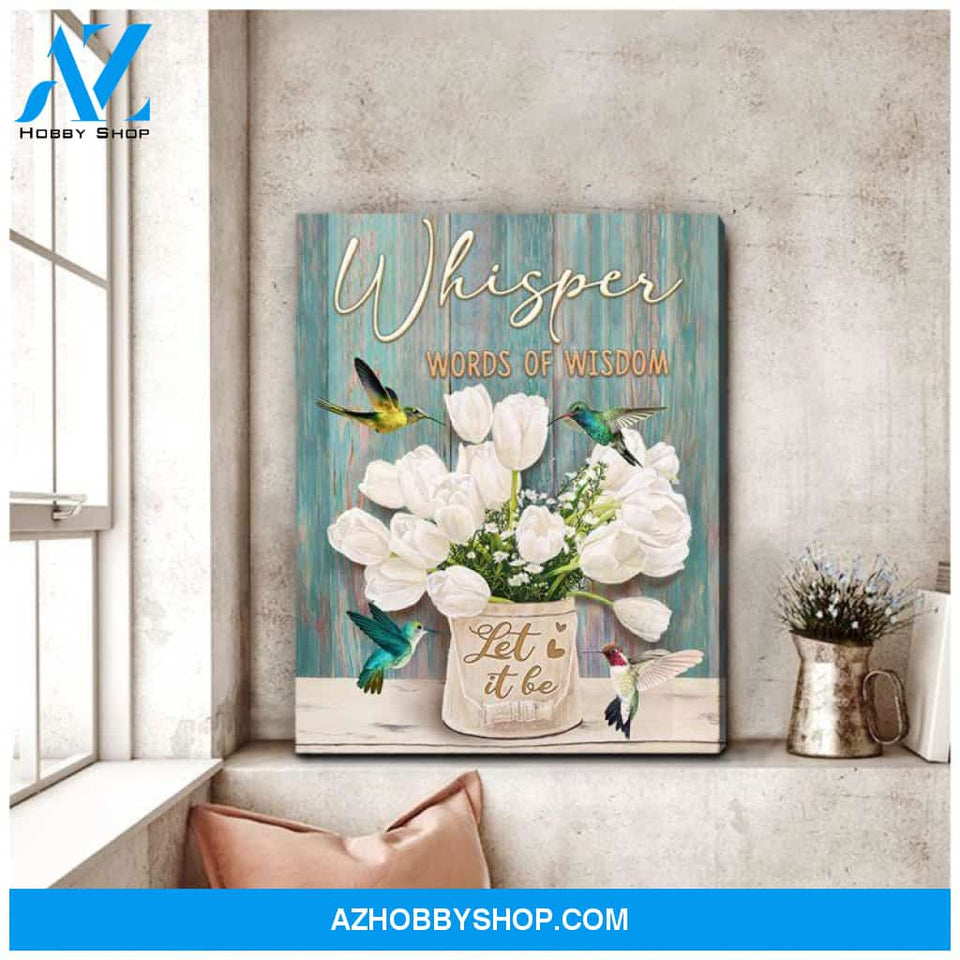 Hummingbird Canvas -Hanging Art For Living Room