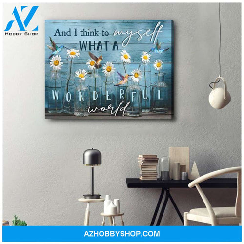 Hummingbird Canvas - Hanging Art For Living Room