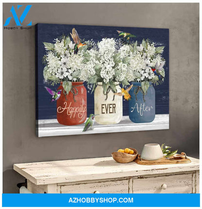 Hummingbird Canvas Happily Ever After Wall Art Decor