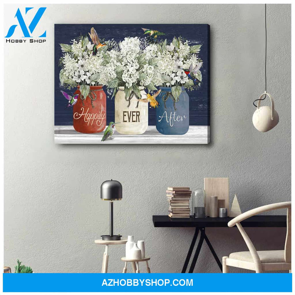 Hummingbird Canvas Happily Ever After Wall Art Decor