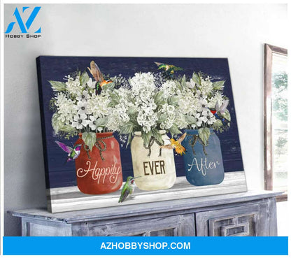 Hummingbird Canvas Happily Ever After Wall Art Decor
