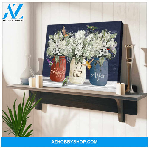 Hummingbird Canvas Happily Ever After Wall Art Decor