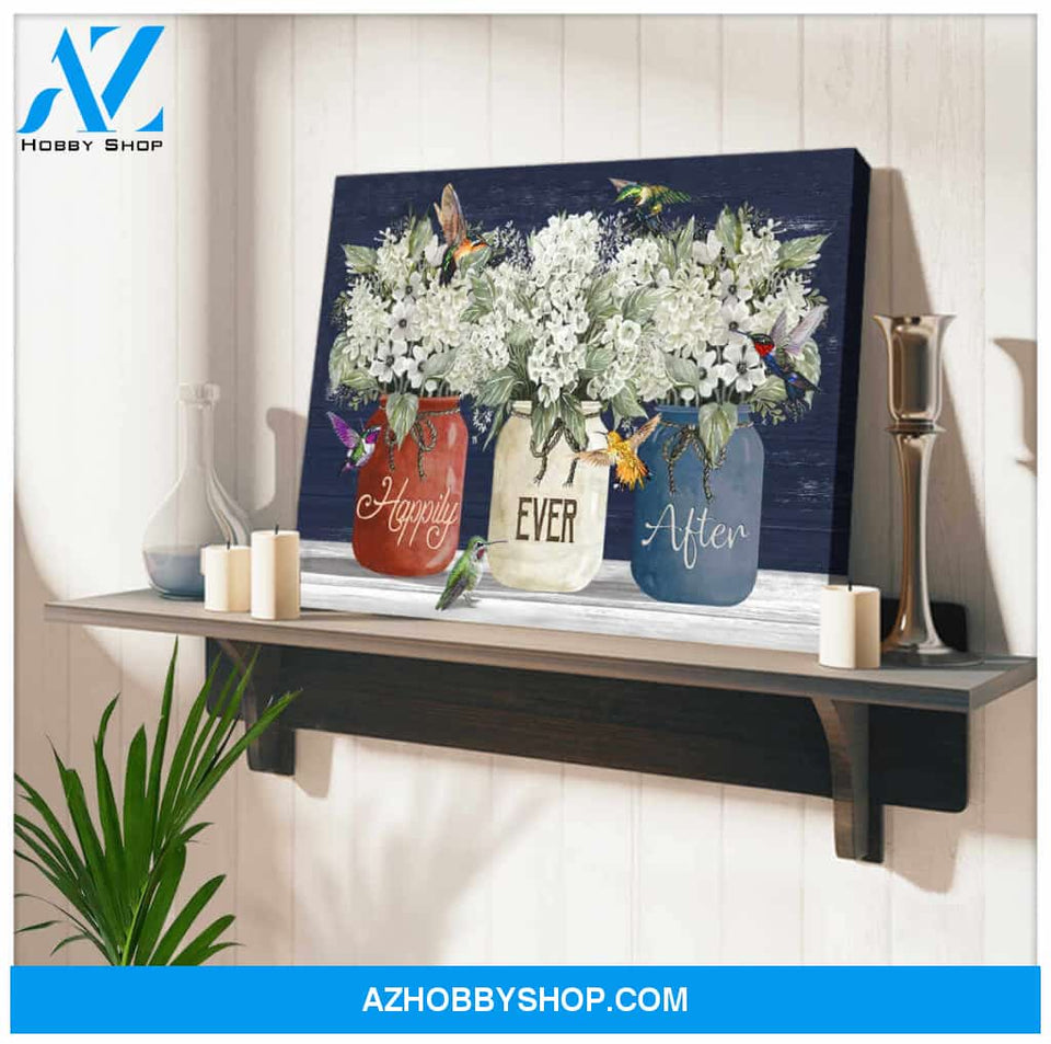 Hummingbird Canvas Happily Ever After Wall Art Decor