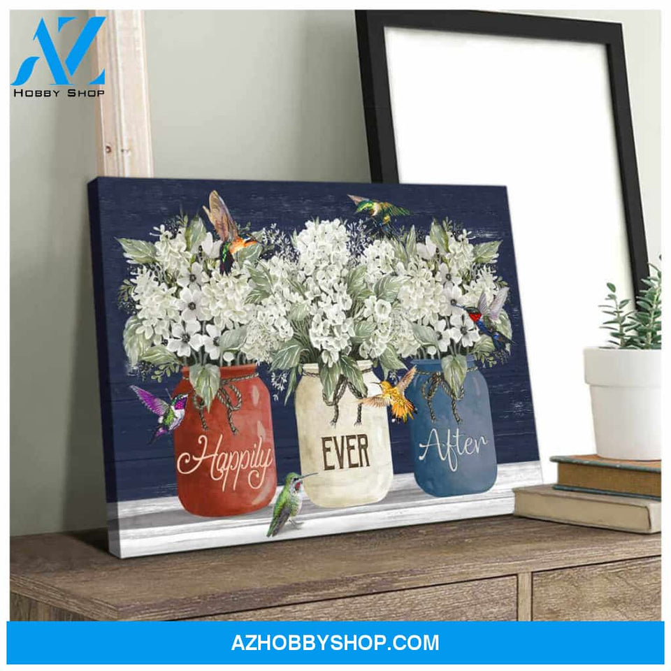 Hummingbird Canvas Happily Ever After Wall Art Decor