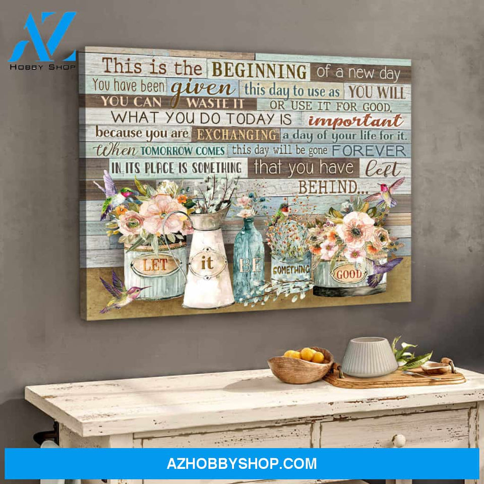 Hummingbird Canvas Let it be something good Wall Art Decor