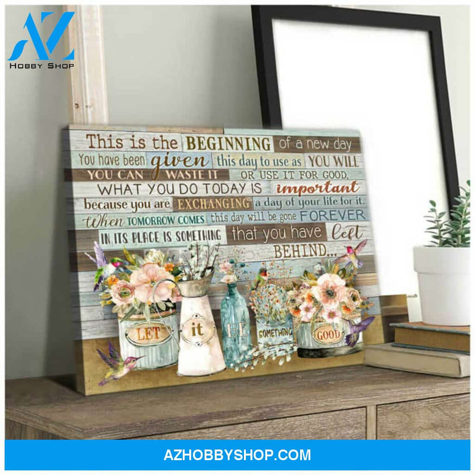 Hummingbird Canvas Let it be something good Wall Art Decor, ifts for hummingbird lovers Canvas