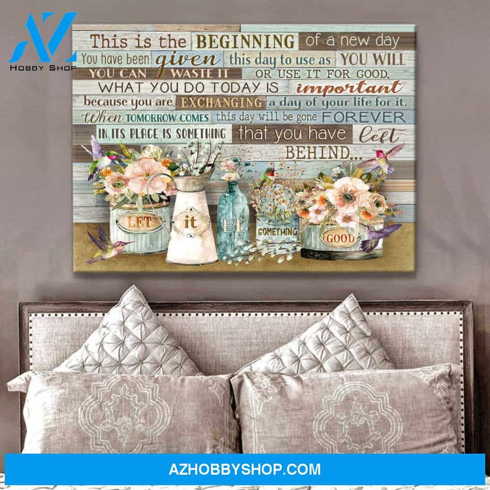 Hummingbird Canvas Let it be something good Wall Art Decor