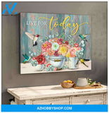 Hummingbird Canvas Live for today Wall Art Decor