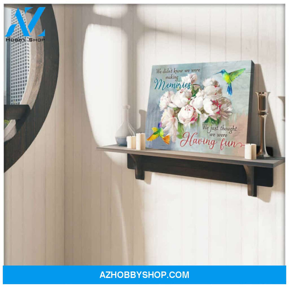 Ohcanvas Hummingbird Canvas Making memories Wall Art Decor