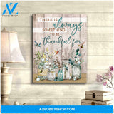 Hummingbird Canvas There is always something to be thankful for Wall Art Decor